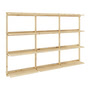 Karup Design - Groove væghylde, stor, H 127 x 192 cm, naturfyr