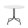 Gubi - Carmel Bistro loungebord, 75 x 75 cm, sort/muslinghvid