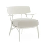 Kartell – AI udendørs loungestol, hvid/hvidbeige (stoftwill)