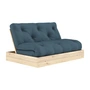 Karup Design - Flip daybed, 140 x 200 cm, naturfyr / petrolblå (757)