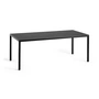 Hay - T12 bord, 200 x 95 cm, sort linoleum / sort