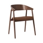 Andersen Furniture - AC2 stol, røget bøg / brunt PU-læder