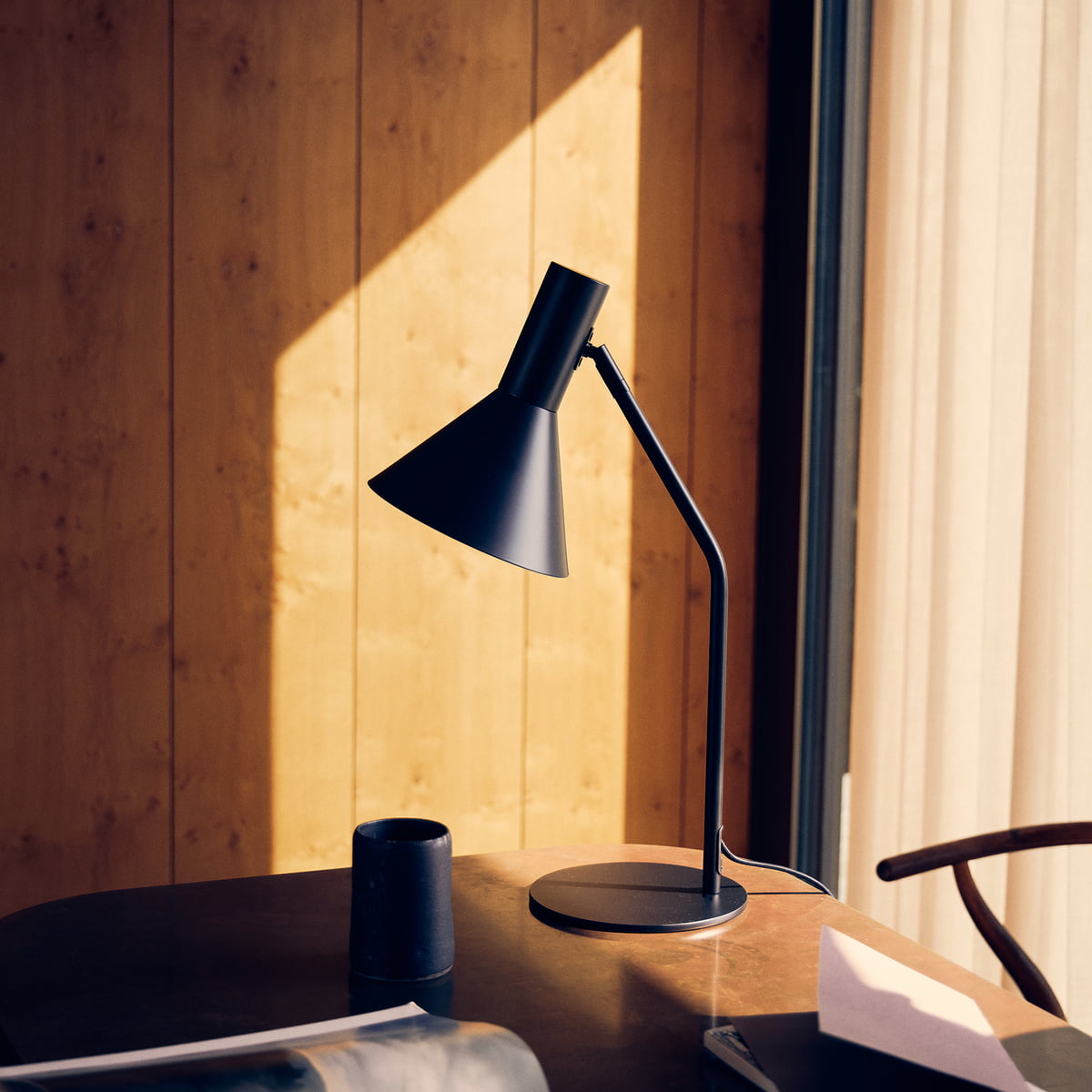 Lyss bordlampe, matsort fra Frandsen
