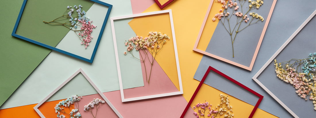 Frames fra Moebe fås i forskellige designs og er perfekte til at forevige dine yndlingsbilleder, motiver eller tørrede blomster og gøre dem til en del af interiøret.