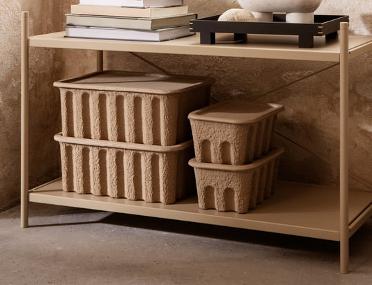ferm Living - Paper Pulp opbevaringsboks, brun