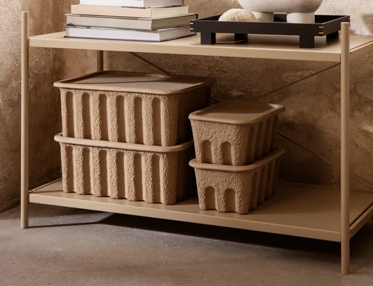 ferm Living - Paper Pulp opbevaringsboks, brun