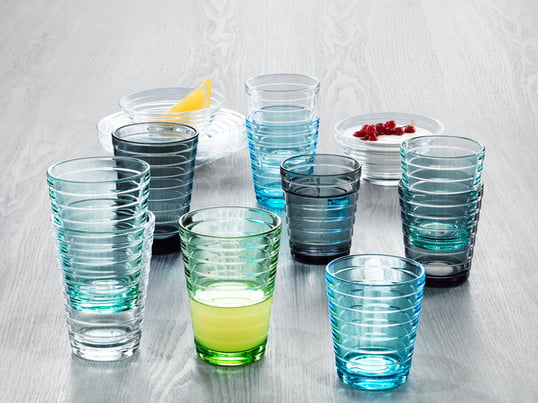 Den funktionelle og tidløse enkelhed af glas, Aino Alto Iittala glas serien har også i dag stadig moderne og nutidige.