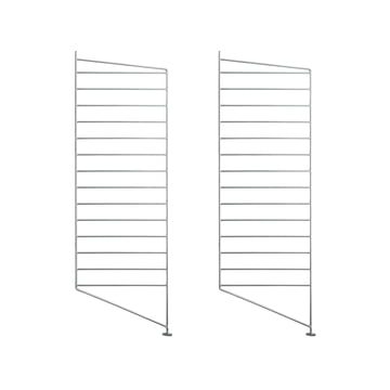 String - Outdoor gulvstige til String-hylde 85 x 30 cm (sæt af 2), galvaniseret