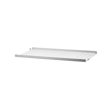String - Outdoor metalgulv med lav kant, 58 x 30 cm, galvaniseret