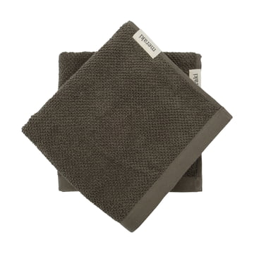 Meraki - Håndklæde, 50 x 100 cm, solid army (sæt med 2)