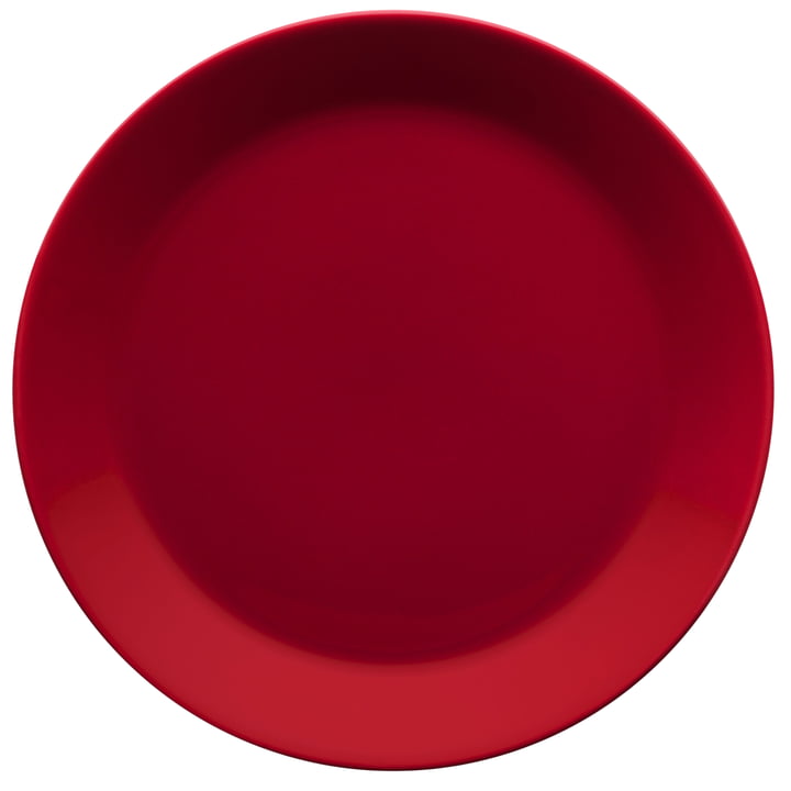 Teema tallerken flad Ø 21cm, rød