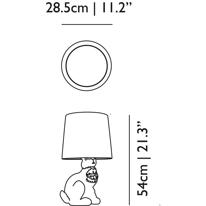 Moooi – Rabbit lampe, mål