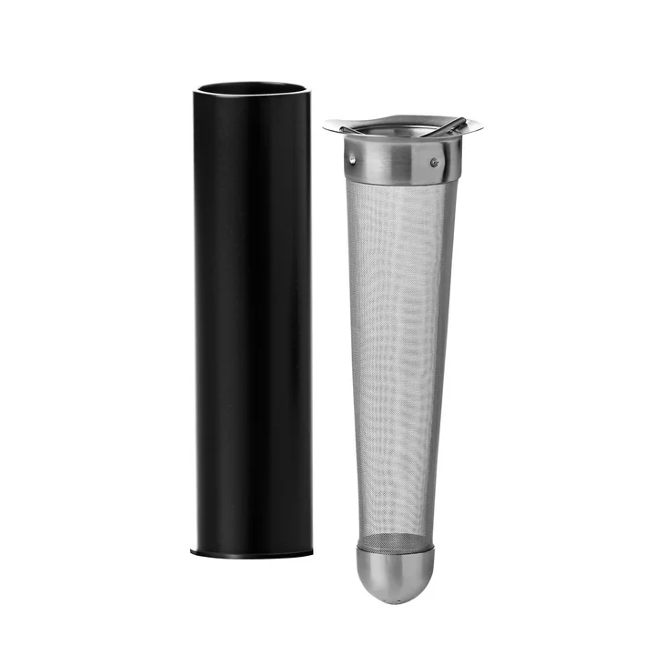 Stelton tesil er lavet af rustfrit stål og plast