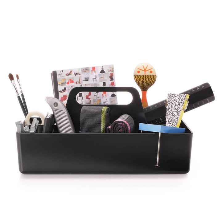 Vitra - Storage Toolbox basic dark, med arbejdsmaterialer