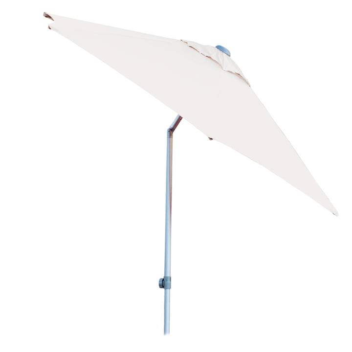 Rund Elba parasol fra Jan Kurtz i hvid