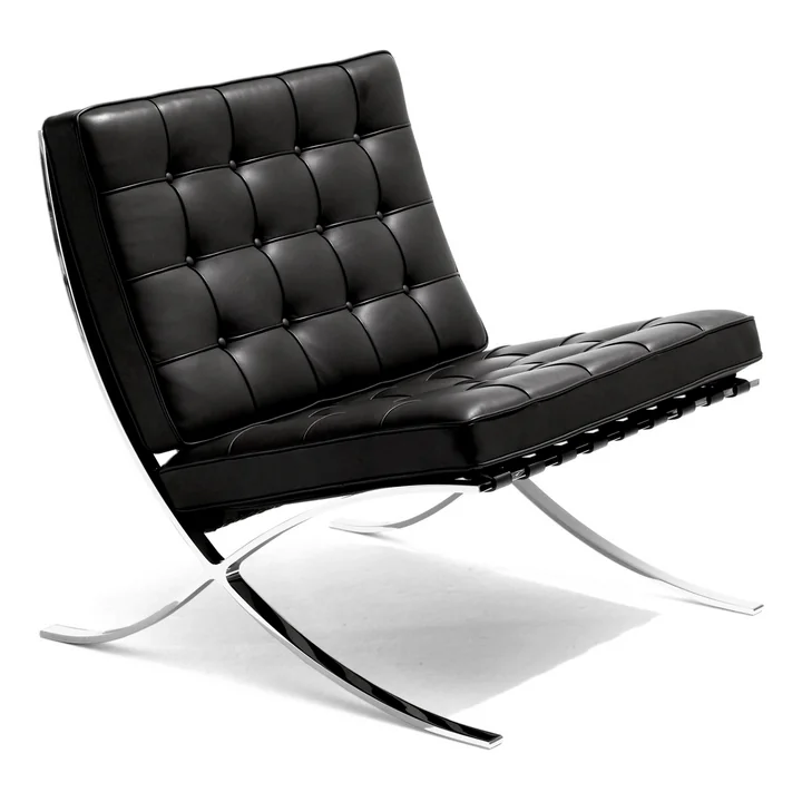 Knoll - Barcelona lænestol, sort