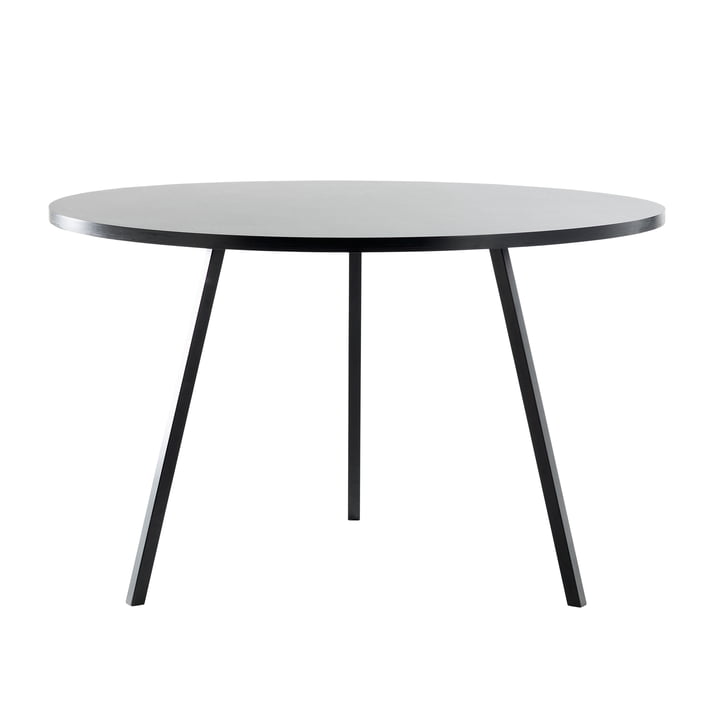 Hay – Loop Stand bord, rundt, Ø 105 cm, hvidt/hvidt