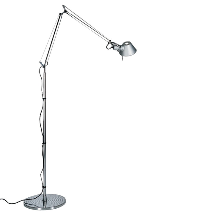 Artemide - Tolomeo Terra gulvlampe, karosseri aluminium, halogenlam