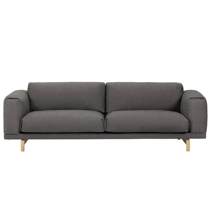 Muuto – Rest sofa, 3-personers, 123 Remix, grå