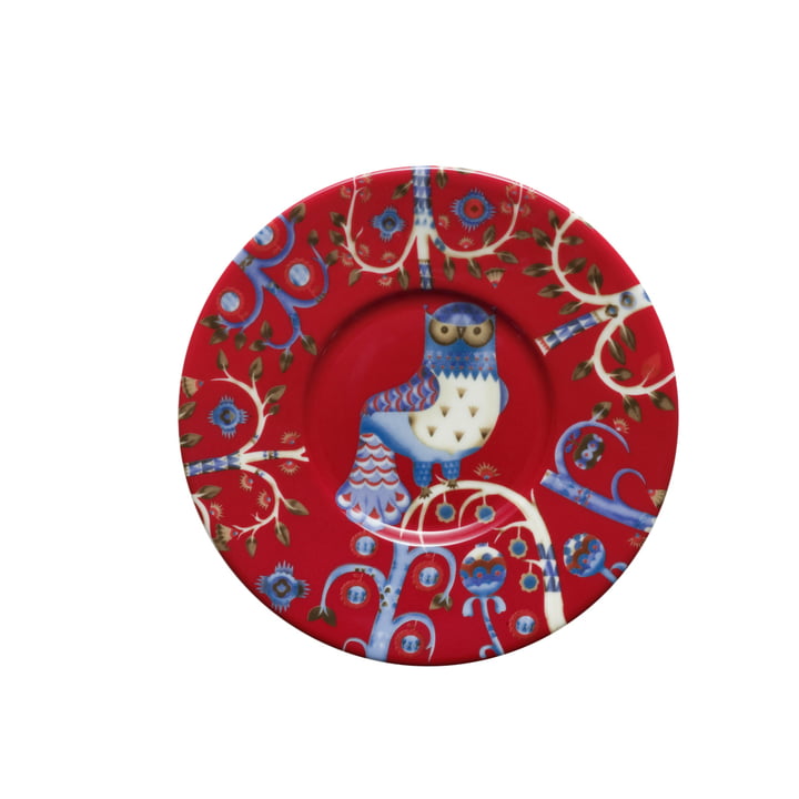 Iittala – Taika, skåner til kaffekop, rød (Ø 15 cm)