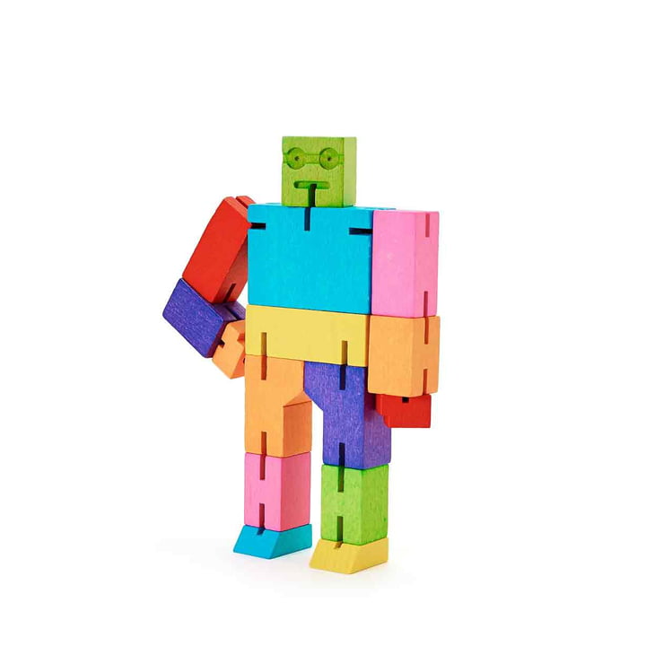 Den farverige Cubebot fra Areaware, mikro, flerfarvet