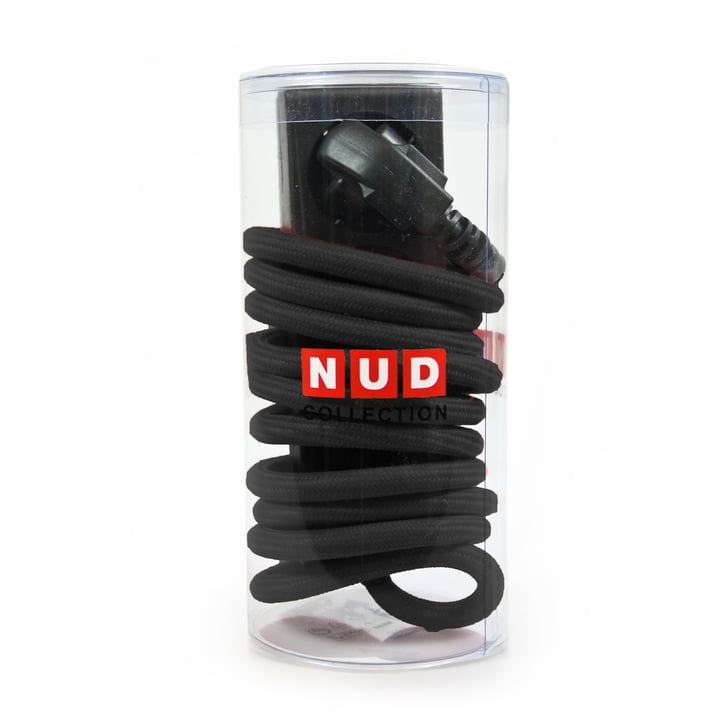 NUD Collection – forlængerledning med tre udtag, sort (01-TT)