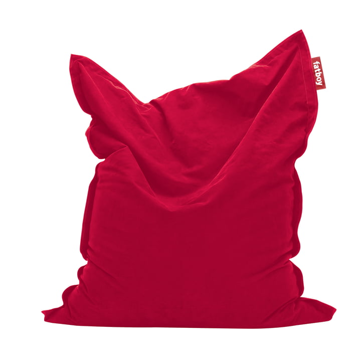Original stenvasket sækkestol fra Fatboy i rødt