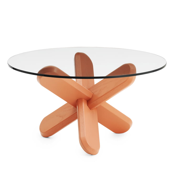 Normann Copenhagen - Ding sofabord, glas, koral