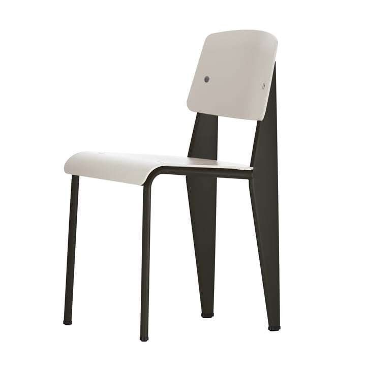 Prouvé Standard SP chair fra Vitra i sort/varm grå