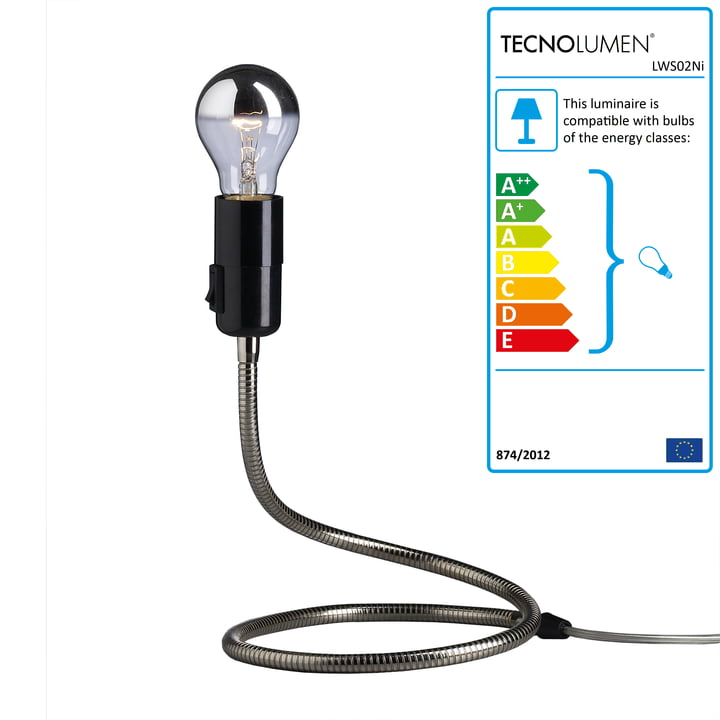 Tecnolumen – Lightworm bordlampe, forniklet