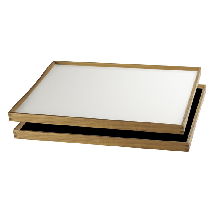 Tablett Turning Tray af ArchitectMade, 38 x 51, hvid