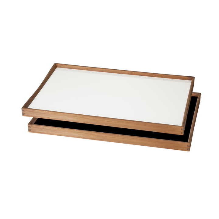 Tablett Turning Tray af ArchitectMade, 30 x 48 cm, hvid