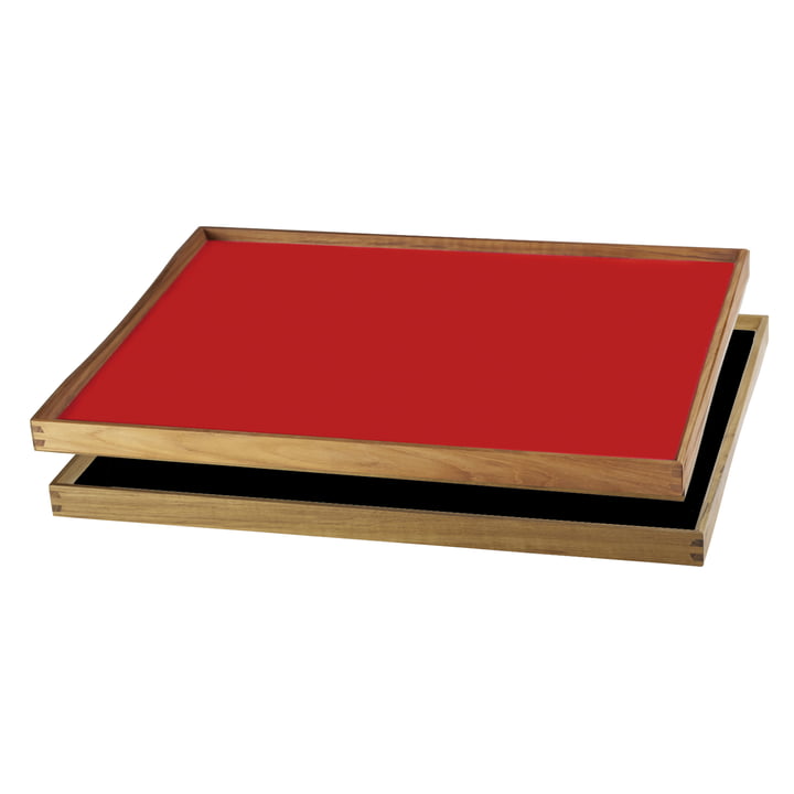 Tablett Turning Tray af ArchitectMade, 38 x 51, rød