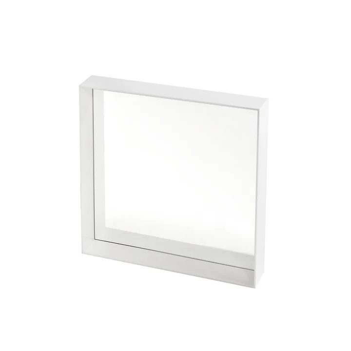 Only Me spejl, 50 x 50 cm, hvid fra Kartell