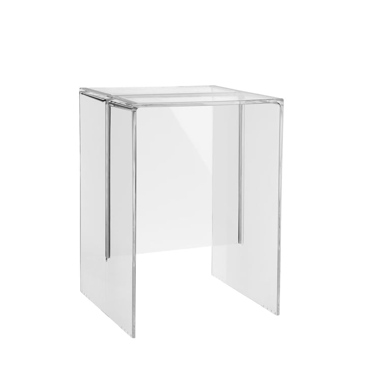 Kartell – Max-Beam taburet/sidebord, gennemsigtig krystalklar