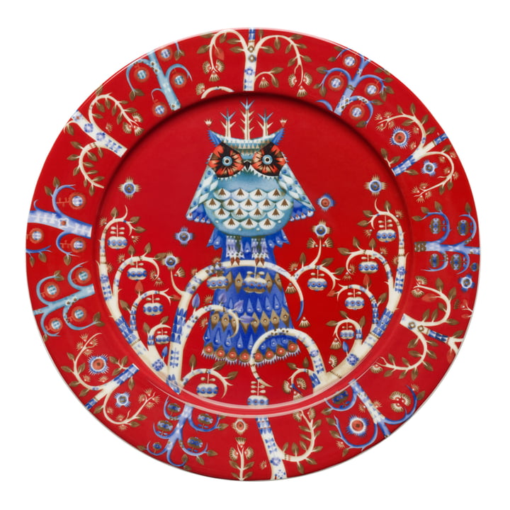 Iittala – Taika, tallerken, flad, rød, Ø 27 cm