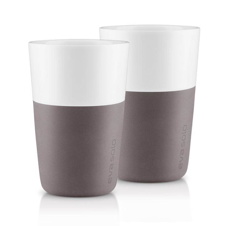 Caffé latte kopper (sæt med 2) fra Eva Solo i grå