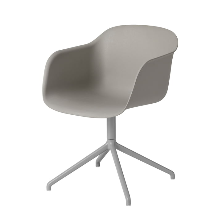 Fiber Chair Swivel Base af Muuto i grå