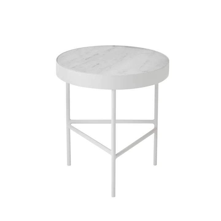 Ferm Living – marmorbord, medium, hvid