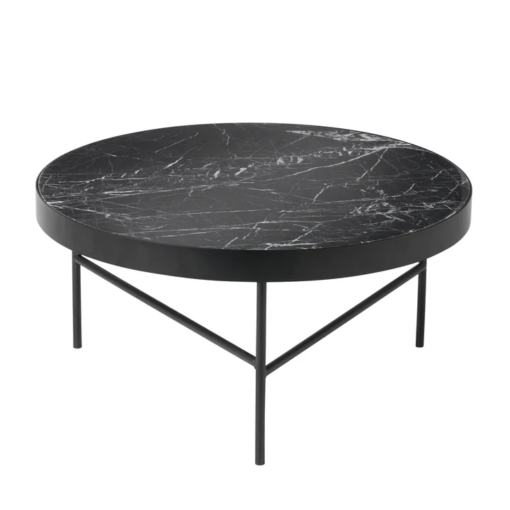 Ferm Living – marmorbord, stort, sort