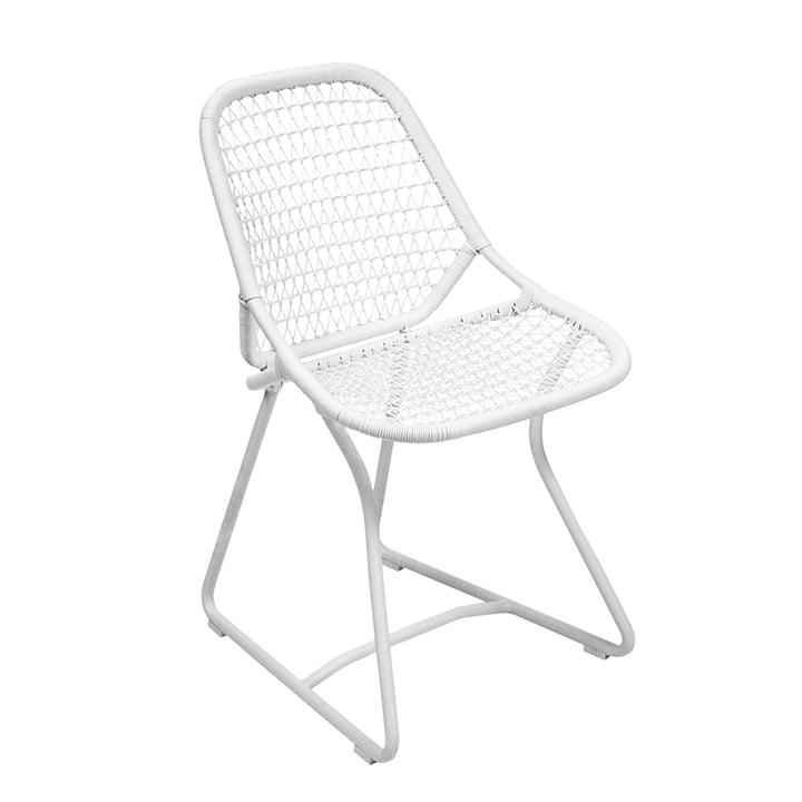 Sixties stol fra Fermob i hvid bomuld