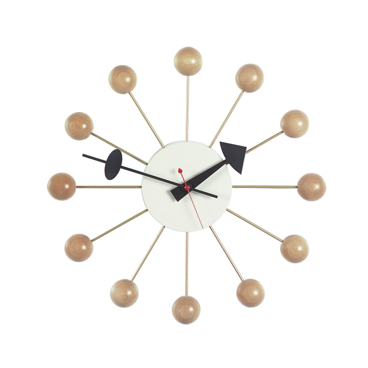 Vitra – Ball Clock, naturfarvet