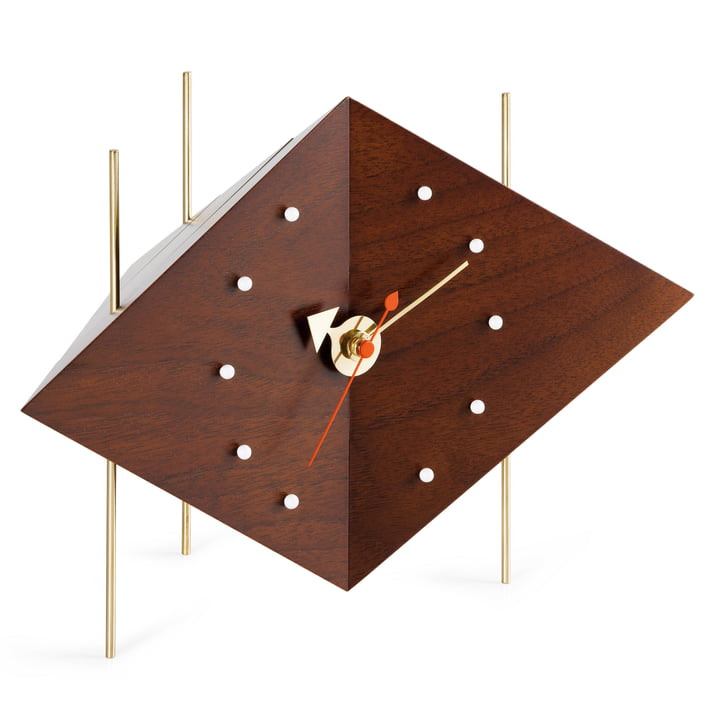 Vitra – Diamond Clock, massiv valnød