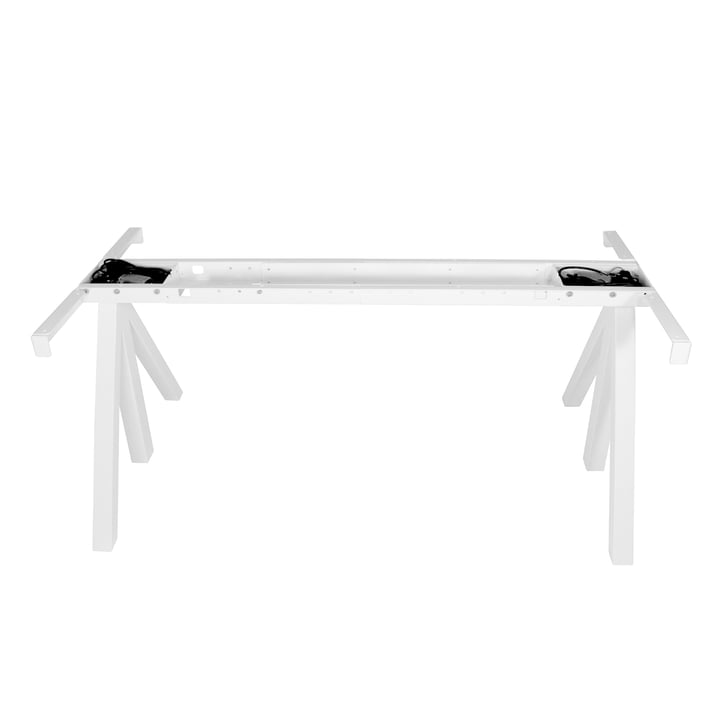Works højdejusterbart bordstel fra String i hvid