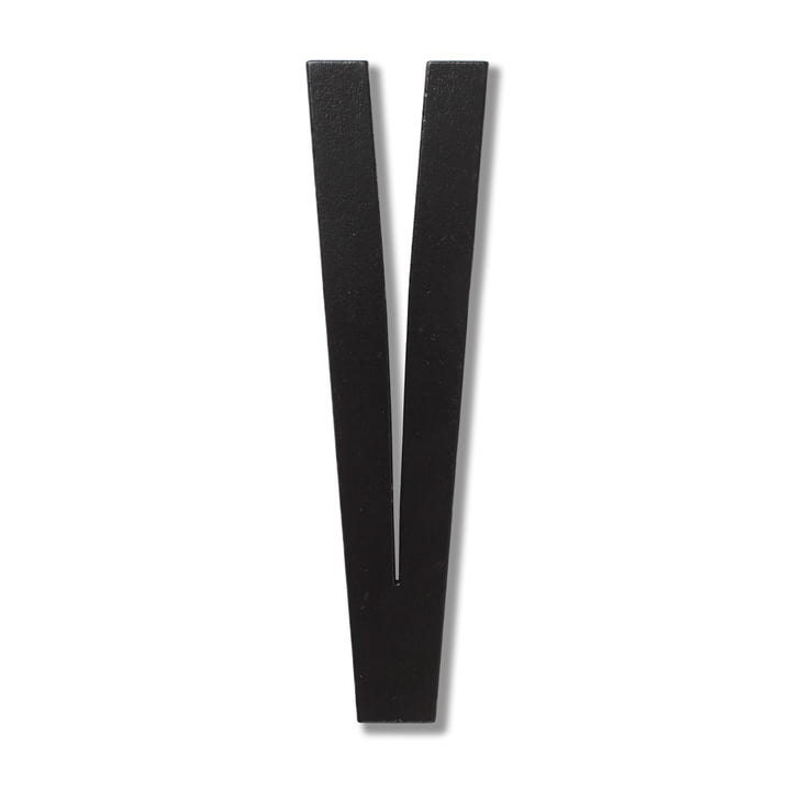 Træbogstaver, V, fra Design Letters i sort