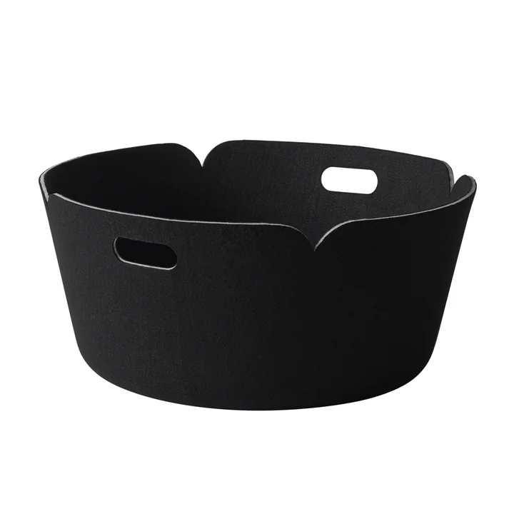 Muuto - Restore rund opbevaringskurv, sort