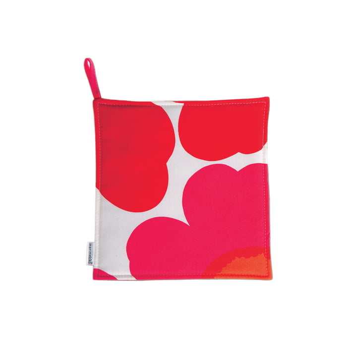 Pieni Unikko grydelapper fra Marimekko i rød