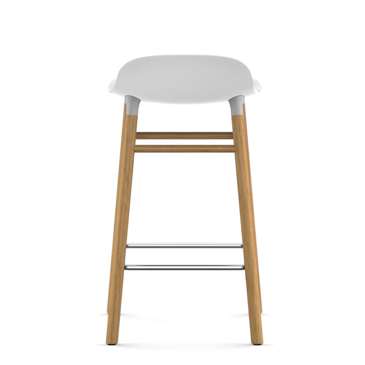 Form barstol 65 cm fra Normann Copenhagen i eg i hvid