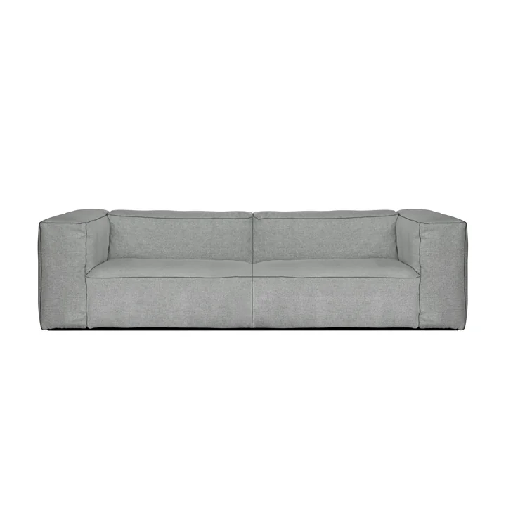 HAY - Mags Soft Sofa 2,5 seter, kombination 1, lysegrå (Hallingdal 130) / sømme: mørkegrå