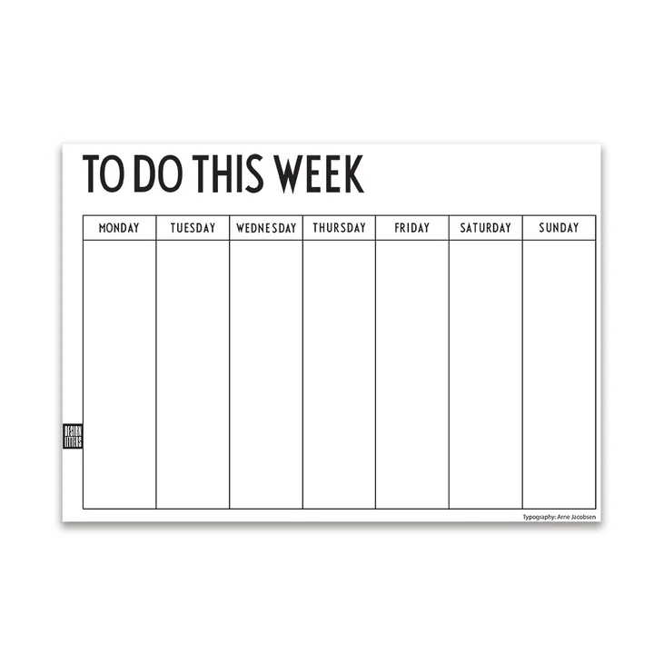 Design Letters – ugekalender A4